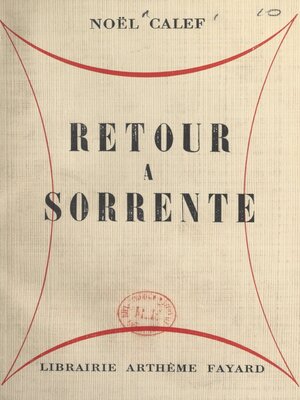 cover image of Retour à Sorrente